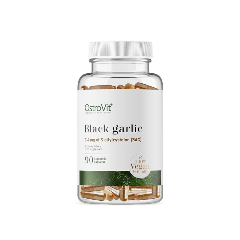 OstroVit Black Garlic VEGE 90 Capsule (Usturoi negru) Beneficii Usturoi negru- nutrientii inclusi in usturoiul negru pot fi abso