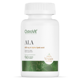 OstroVit ALA 90 tablete (acid alpha lipoic) Beneficii ALA- unul dintre cei mai puternici antioxidanti, ideal pentru reducerea gr