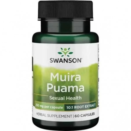 Swanson Muira Puama, 250 mg (10:1)- 60 Capsule