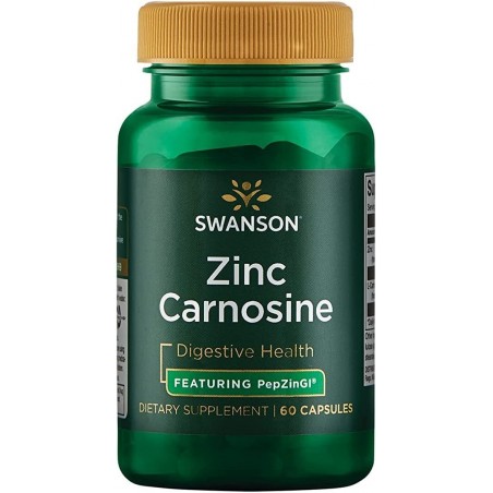 Swanson Zinc Carnosine (PepZin GI), 8 mg 60 Capsule