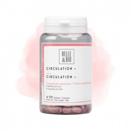 Belle&Bio Circulation + 120 Capsule Beneficii Circulation +: tonic venos, ajuta in cazul picioarelor grele si obosite, ajuta cir