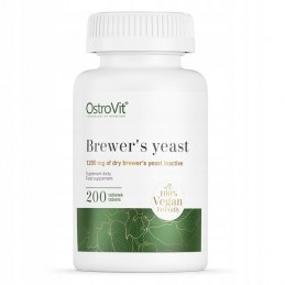 OstroVit Brewer's Yeast (Drojdie de bere) - 200 Tablete Beneficiile drojdiei de bere: imbunatateste zaharul din sange, intareste