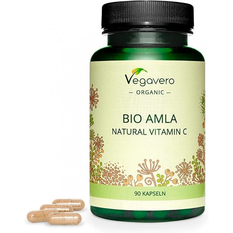 Vegavero Organic Amla, Coacaz Indian, 90 Capsule Beneficii Amla: funcția normală a sistemului imunitar, protejarea celulelor de 