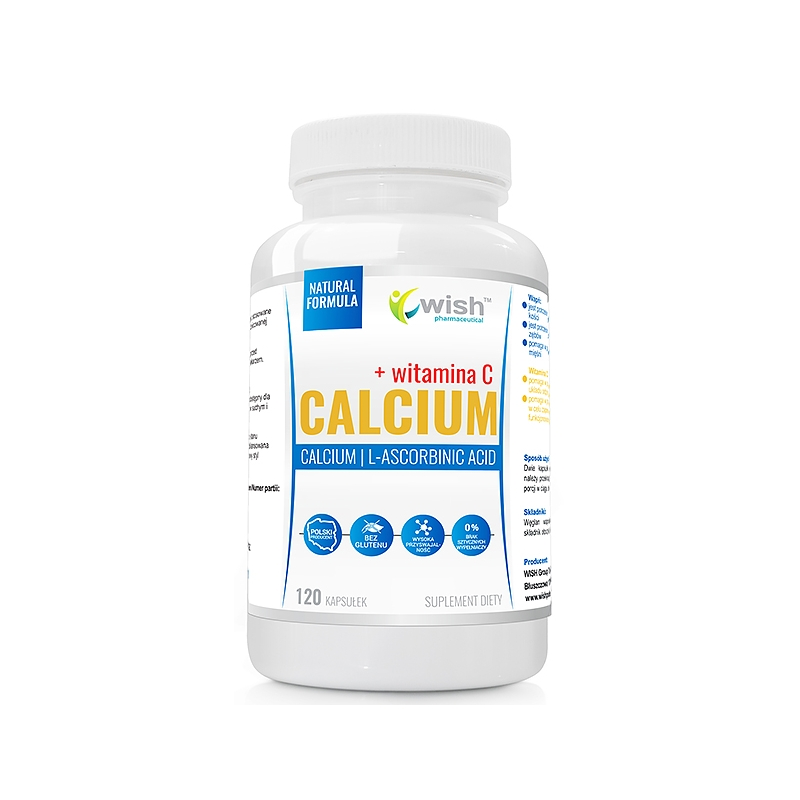 Calcium + Vitamin C - 120 Capsule, mentine oasele sanatoase, mentine dintii sanatosi, ajuta la buna functionare a muschilor BENE