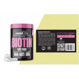 Biotin 10mg - 120 tablete (sustine pielea, parul si unghiile, sprijina mentinerea unui metabolism energetic adecvat) BENEFICII B