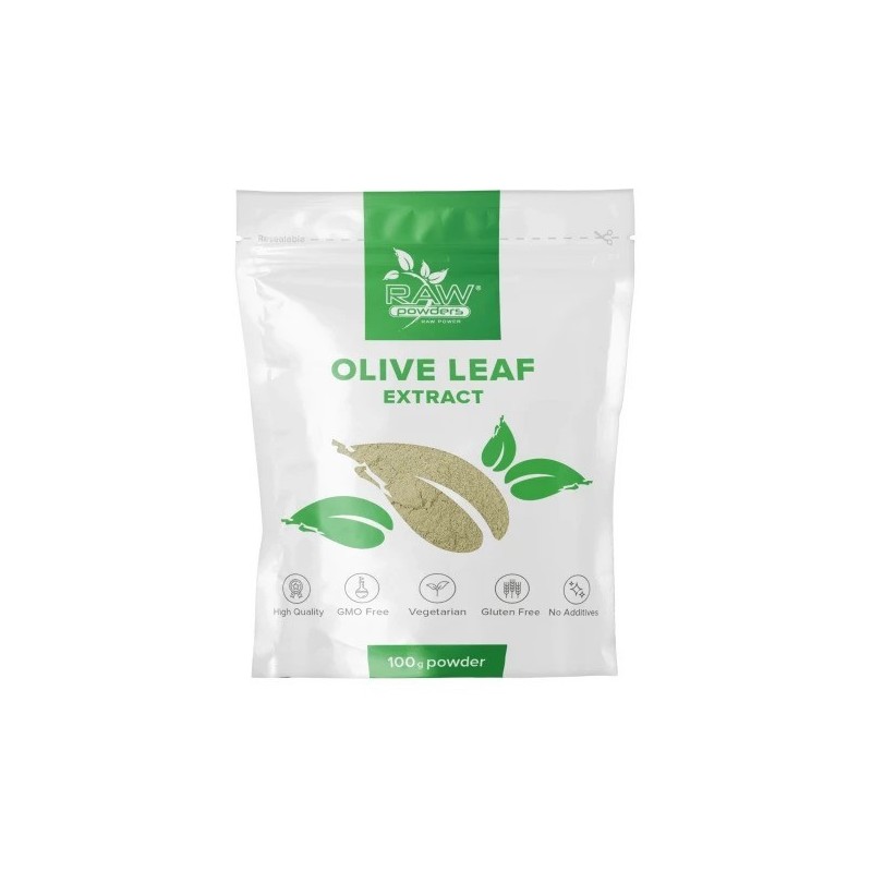 Olive Leaf Extract Powder 100 grame (Frunze de maslin), face posibila mentinerea unei tensiuni arteriale normale Beneficii Frunz