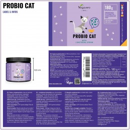 Probio Cat, 180 g (Hrana complementara pentru pisici) O FLORA INTESTINALA ECHILIBRATA PENTRU O PISICA FERICITA
Probio Cat al nos