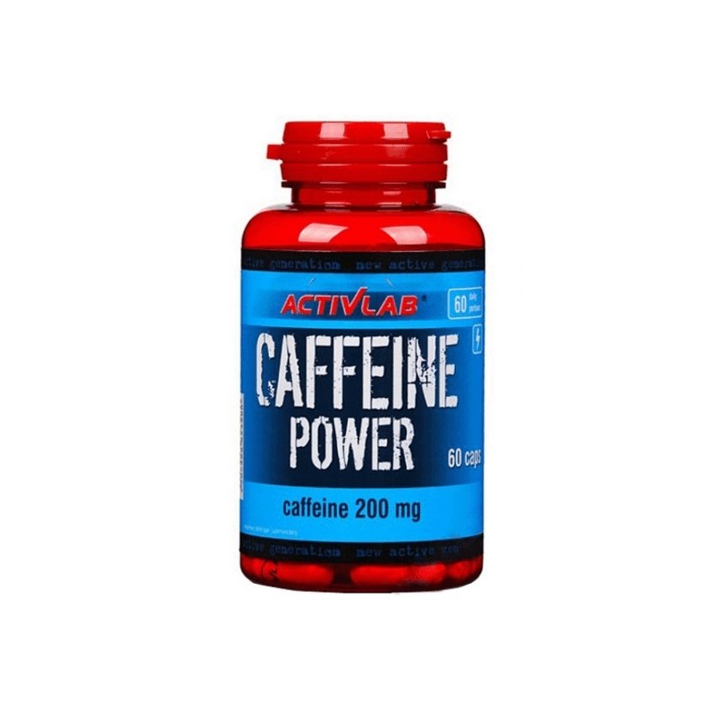 Caffeine Power 200 mg, 60 Capsule, Inlocuitor excelent pentru cafea, ofera multa energie, ajuta la arderea grasimilor Beneficii 