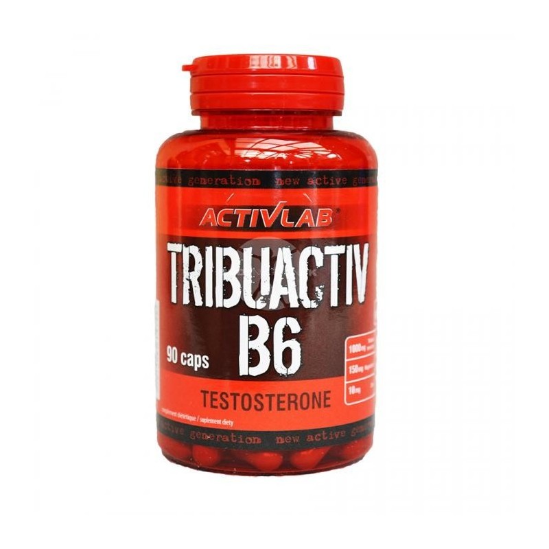 Tribuactiv B6, 580 mg, 90 Capsule (combinatia eficienta de tribulus, magneziu, zinc, vitamina B6, cresterea fortei musculare) BE