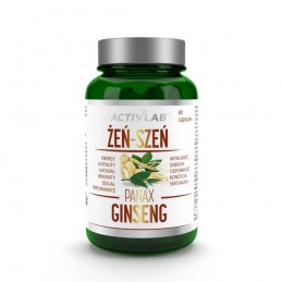 Żeń Szeń Panax Ginseng - 60 capsule (sustinere a fortelor vitale ale organismului) ACTIVLAB Ginseng Panax este un produs care co