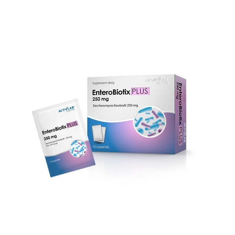 EnteroBiotix PLUS 250mg - 20 capsule, pentru persoanele in timpul si dupa terapia cu antibiotice BENEFICII- pentru persoanele in