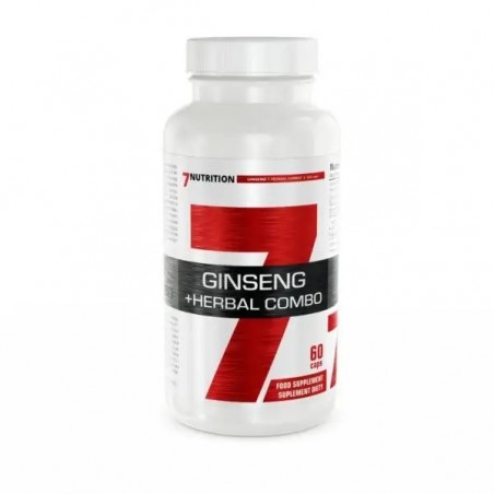 7 Nutrition, Ginseng + Herbal Combo 635 mg, 60 Capsule