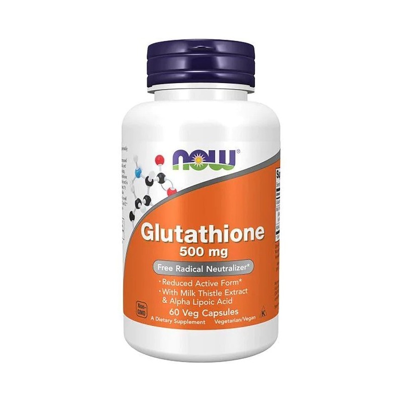 Glutathione 500mg - 60 capsule (oate reduce impactul diabetului necontrolat, poate reduce simptomele bolilor respiratorii) Benef