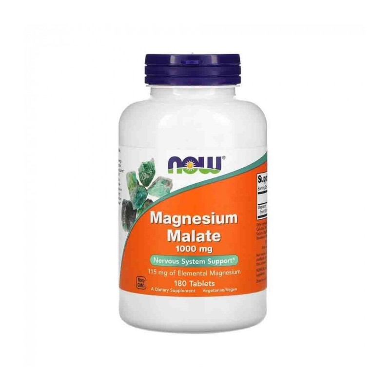 Magnesium Malate 1000mg - 180 tablete (ajuta la relaxarea muschilor, lupta impotriva depresiei, beneficii impotriva diabetului) 