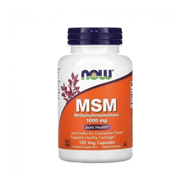 MSM 1000mg - 120 capsule (reduce tesutul cicatrician, stimularea functiei imunitare) BENEFICII MSM: Reduce inflamatia articulara