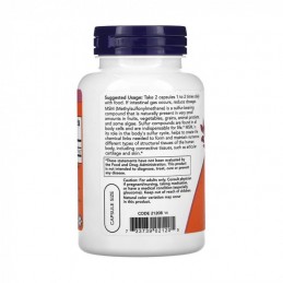 MSM 1000mg - 120 capsule (reduce tesutul cicatrician, stimularea functiei imunitare) BENEFICII MSM: Reduce inflamatia articulara