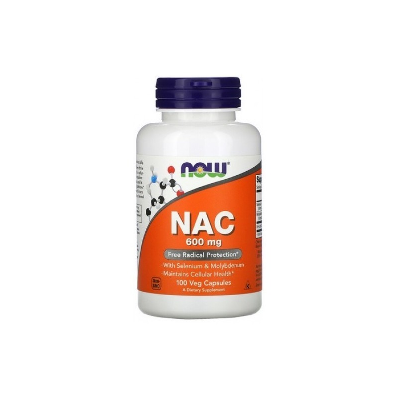 NAC Acetyl Cysteine 600mg - 100 capsule (poate reduce riscul de boli cardiace, poate imbunatati functia imunitara) Beneficiile N