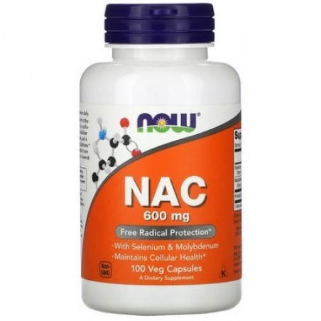 Now Foods NAC Acetyl Cysteine 600mg - 100 capsule