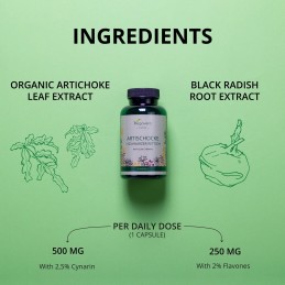 Artichocke + Black Radish, 90 Capsule (Anghinare si Ridiche neagra), imbuntateste sanatatea inimii, regleaza tensiunea arteriala