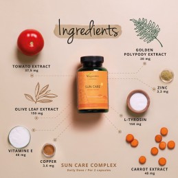 Bronze Complex, 180 Capsule, Protectie solara, Contribuie la protectia celulelor impotriva stresului oxidativ BENEFICII- Protect