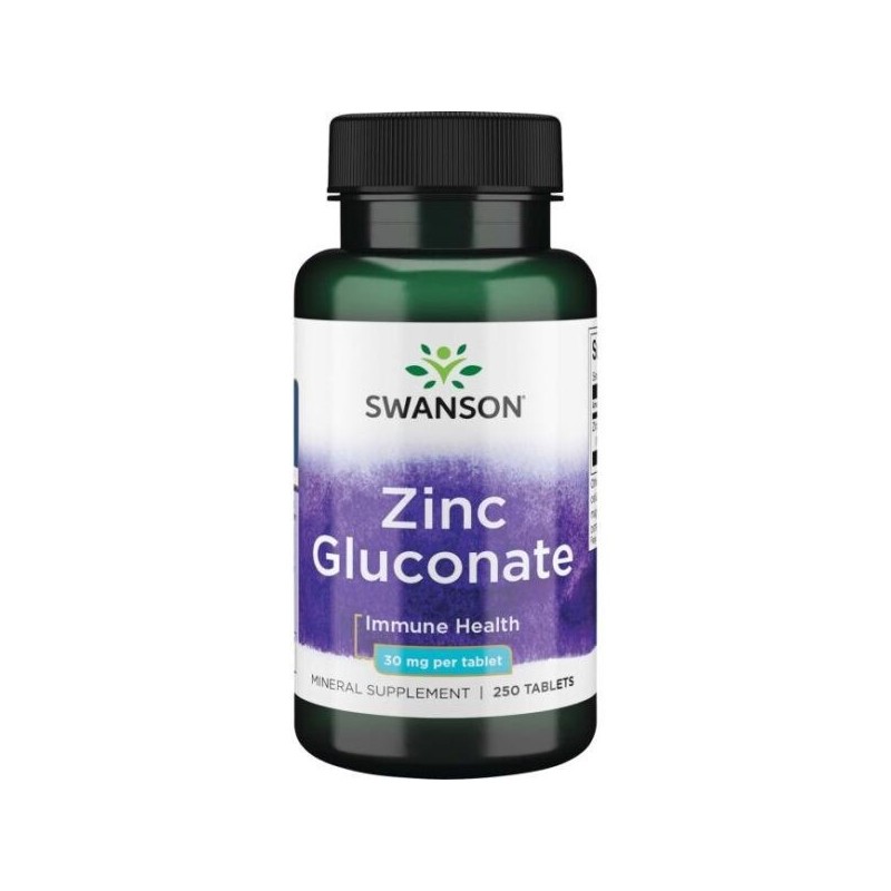 Zinc (Gluconate) 30mg - 250 tablete (reglarea proceselor metabolice si a activitatii enzimelor din organism) BENEFICII ZINC - re