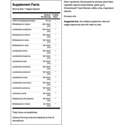 Ultimate 16 Strain Probiotic with Fos - 60 Capsule (Mentinerea si restabilireai echilibrului florei intestinale) BENEFICII PROBI