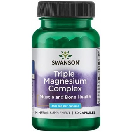 Swanson Triple Magnesium Complex 400mg - 30 capsule