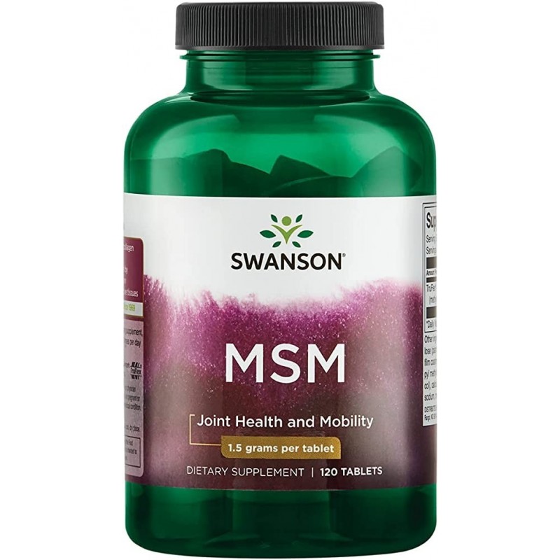 MSM 1500mg - 120 tablete, Reduce inflamatia articulara, Permite muschilor si articulatiilor sa se amelioreze mai rapid BENEFICII