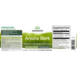 Arjuna 500mg - 60 capsule (ajuta la protejarea inimii impotriva hipertensiunii arteriale cronice) BENEFICII ARJUNA- ajuta la pro