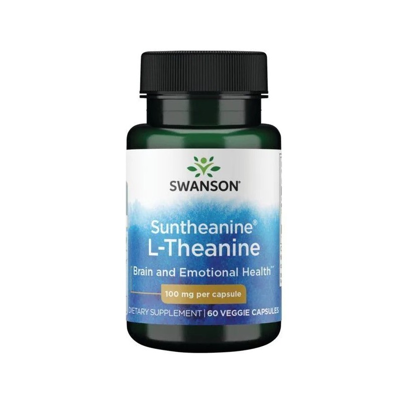 Suntheanine L-Theanine 100mg - 60 capsule, induce relaxarea fara somnolenta, diminuarea simptomelor PMS, reduce anxietatea BENEF