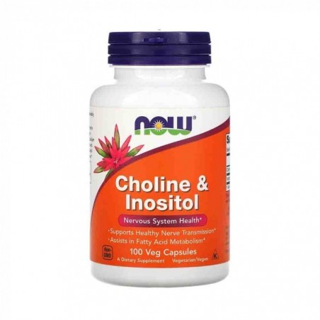 Now Foods Choline + Inositol - 100 capsule