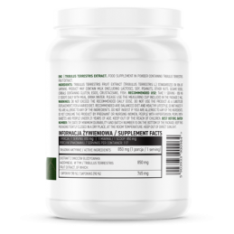 Tribulus Terrestris Extract 100 g (imbunatatirea calitatii vietii sexuale) Proprietati:
Suplimentul alimentar OstroVit Tribulus 