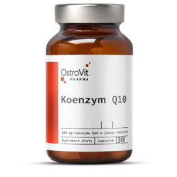 OstroVit Pharma Coenzyme Q10, 100 mg, 30 capsule BENEFICII CoQ10- reduce nivelul de glucoza din sange; sustine metabolismul; fav