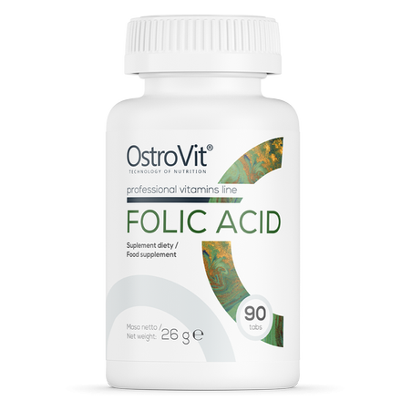 OstroVit Folic Acid, 400 mcg, 90 tablete