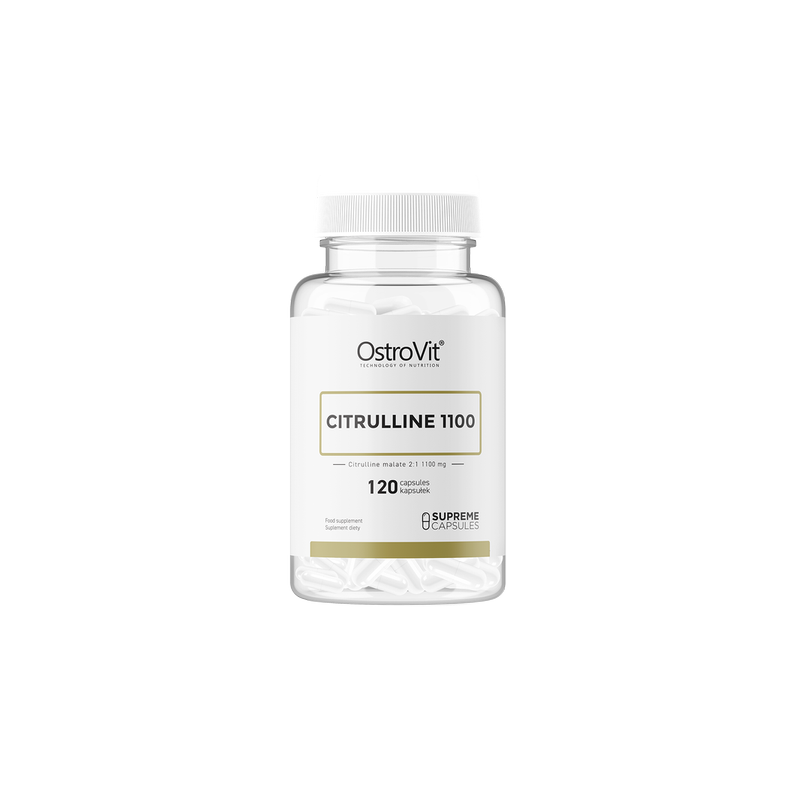 Citrulline 1100 mg, 120 capsule (Poate reduce senzația de oboseală în timpul antrenamentului, Sprijin pentru mușchi) BENEFICII C