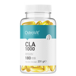 OstroVit CLA 1000 mg, 180 Capsule (Acid Linoleic Conjugat) Proprietati ale ingredientelor continute on OstroVit CLA: Regleaza ni