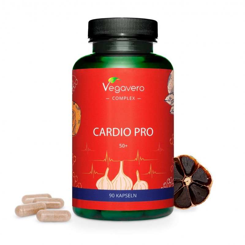 Supliment alimentar Cardio Pro Complex, 90 Capsule, Vegavero SUPORT CARDIOVASCULAR PENTRU PERSOANELE 50+
Cardio Pro este o formu