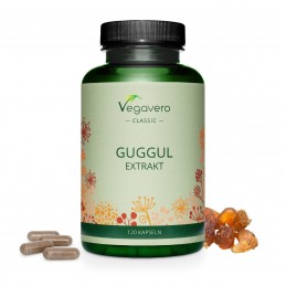 Supliment alimentar Guggul Extract 520 mg, 120 Capsule, Vegavero BENEFICII GUGGUL- folosit de mii de ani in cultura ayurvedica p