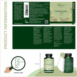 Supliment alimentar Wild Yam Root, 120 Capsule (Ignama Salbatica), Vegavero Beneficii ignama salbatica (Wild Yam)- poate stimula