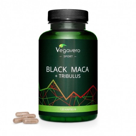 Vegavero Black Maca + Tribulus, 120 Capsule