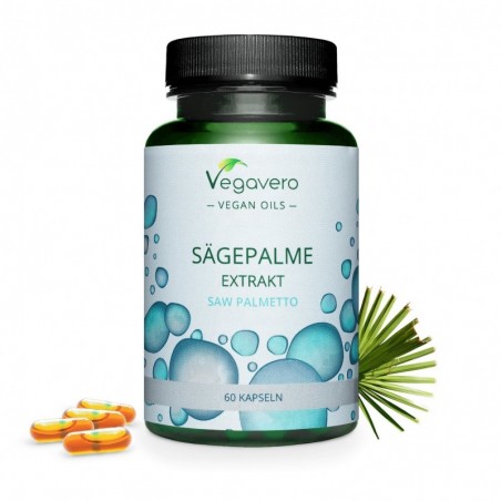 Vegavero Saw Palmetto Extract Oil 300 mg, 60 Capsule