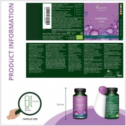 Supliment alimentar Organic Lavender & Hemp Oil, 90 Capsule (Lavanda si ulei de canepa), Vegavero SPECIAL CONCEPUT PENTRU
In lum