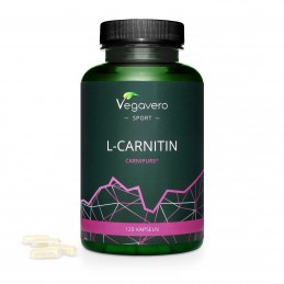 Supliment alimentar L-Carnipure 500 mg, 120 Capsule, Vegavero BENEFICII L-CARNITINA: sustine procesele de ardere a grasimilor, a