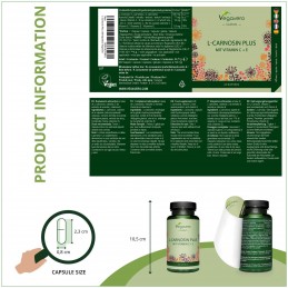 Supliment alimentar L-Carnosine Plus, 90 Capsule, Vegavero DE CE L-CARNOSINA?
L-carnosina este concentrata in tesutul muscular s