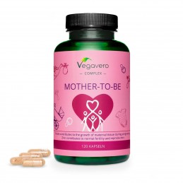 Supliment alimentar Mother-to-be Complex, 120 Capsule (Suport pentru fertilitatea femeilor), Vegavero BENEFICII- Vitamina B6 con