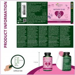 Supliment alimentar Mother-to-be Complex, 120 Capsule (Suport pentru fertilitatea femeilor), Vegavero BENEFICII- Vitamina B6 con