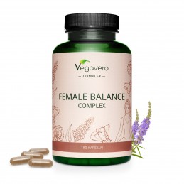 Supliment alimentar Female Balance Complex, 180 Capsule (dezvoltat pentru femei), Vegavero BENEFICII- Fierul, vitaminele B2, B6,