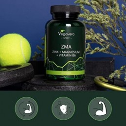 Supliment alimentar ZMA: Zinc + Magnesium + Vitamin B6, 120 Capsule, Vegavero UTILIZAT PENTRU- Pentru toate tipurile de sport, C