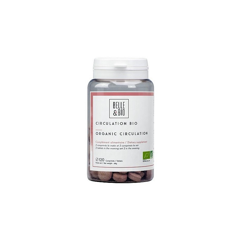 Belle&Bio Circulation Bio, 120 Capsule (tonic venos, ajuta in cazul picioarelor grele si obosite) BENEFICII CIRCULATION BIO: ton