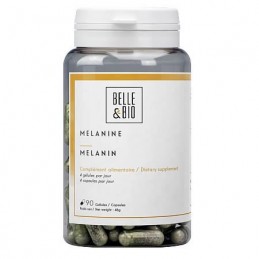 Belle&Bio Melanina 90 capsule Beneficii Melanina: culoarea bronzului mult mai intensa, actiune antioxidanta, piele stralucitoare